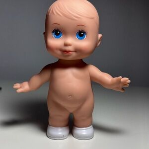 Cititoy  2016 Baby Doll Blue Eyes Big Belly 6" Toy  White Shoes Crafting Cute